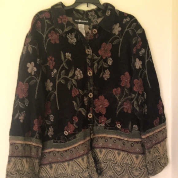 Women’s Sag Harbor long sleeve shirt corduroy Sz16 - Picture 2 of 8